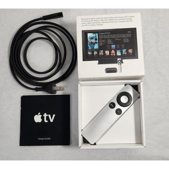 Apple TV 2nd Generation 8GB Tested Media Streamer A1378 Open Box - Picture 7 of 8